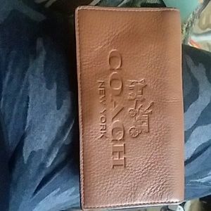 Coach checkbook holder